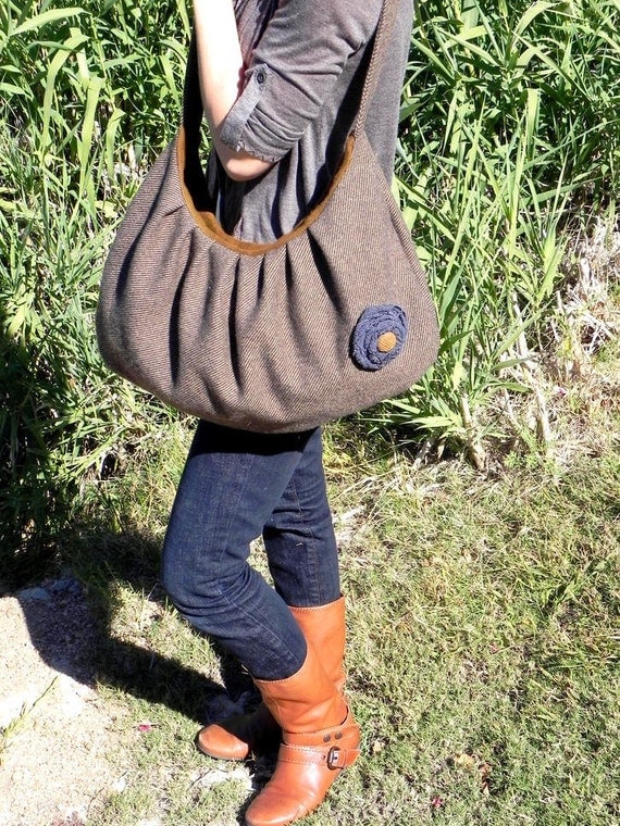 Wool Hobo Satchel