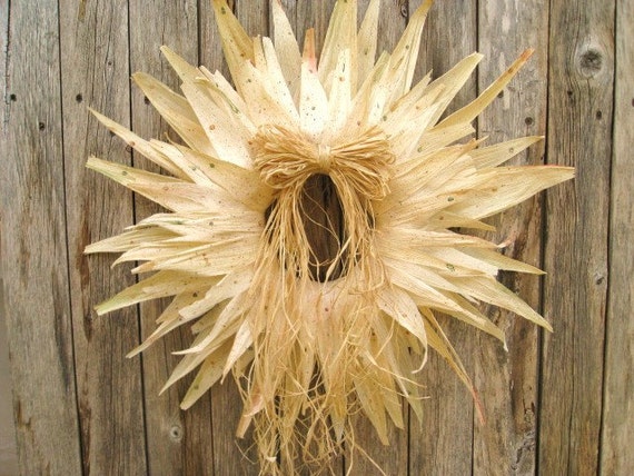 Fall Wreath made from cornhusk