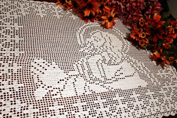 Crochet Jesus Christ Doily by DoilyMania on Etsy