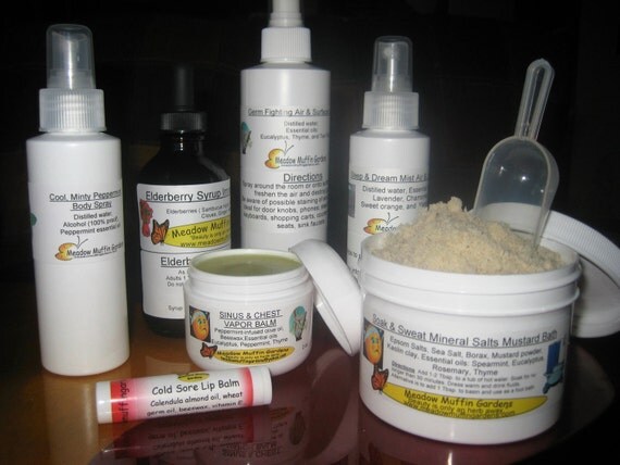Cold and Flu Season Home Remedy Kit von meadowmuffin2010 auf Etsy