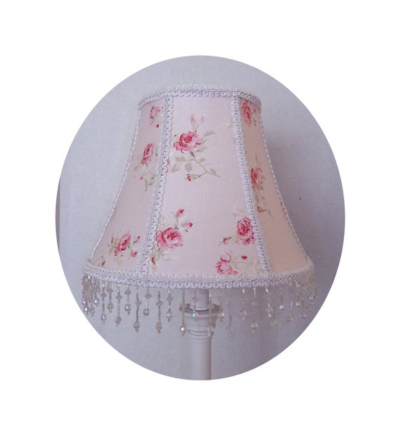 Shabby Chic Garden Rose fabric Lamp Shades  4 von ToileChicBoutique