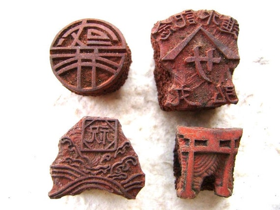 Vintage Japanese Rubber Stamps Special Price 1 von VintageFromJapan