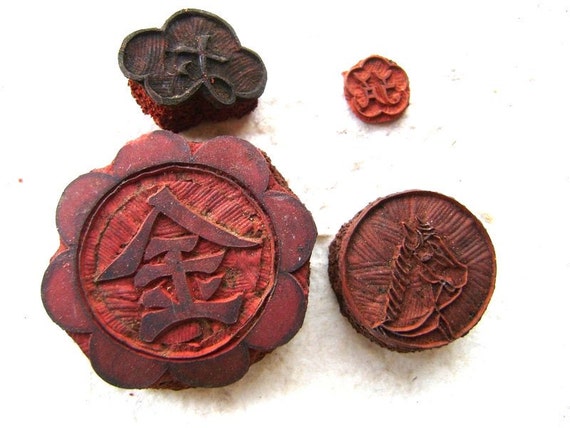 Vintage Japanese Rubber Stamps Special Price 2 von VintageFromJapan