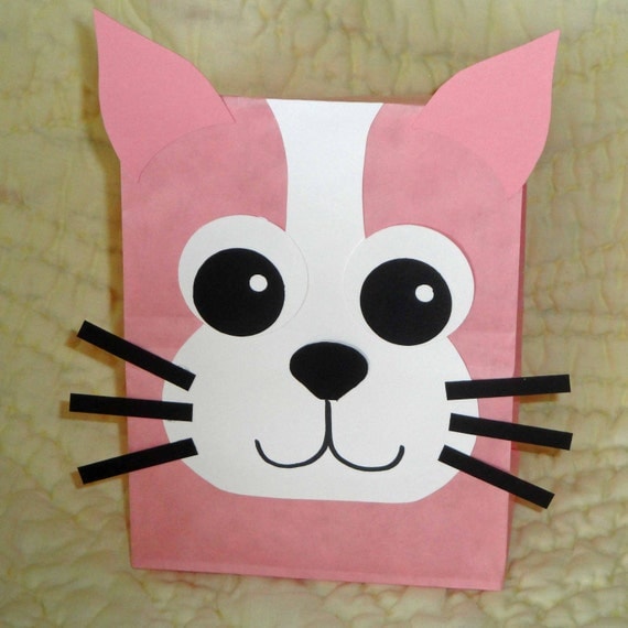 Cat Treat Sacks - Kitten Kitty Farm Pet Theme Birthday Party Favor Bags by jettabees on Etsy