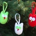 Owl Christmas Ornaments- Set of 3