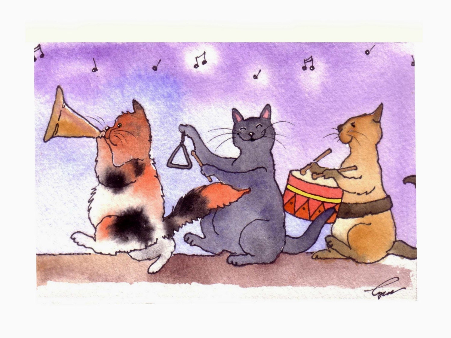 Cartoon Cat открытка