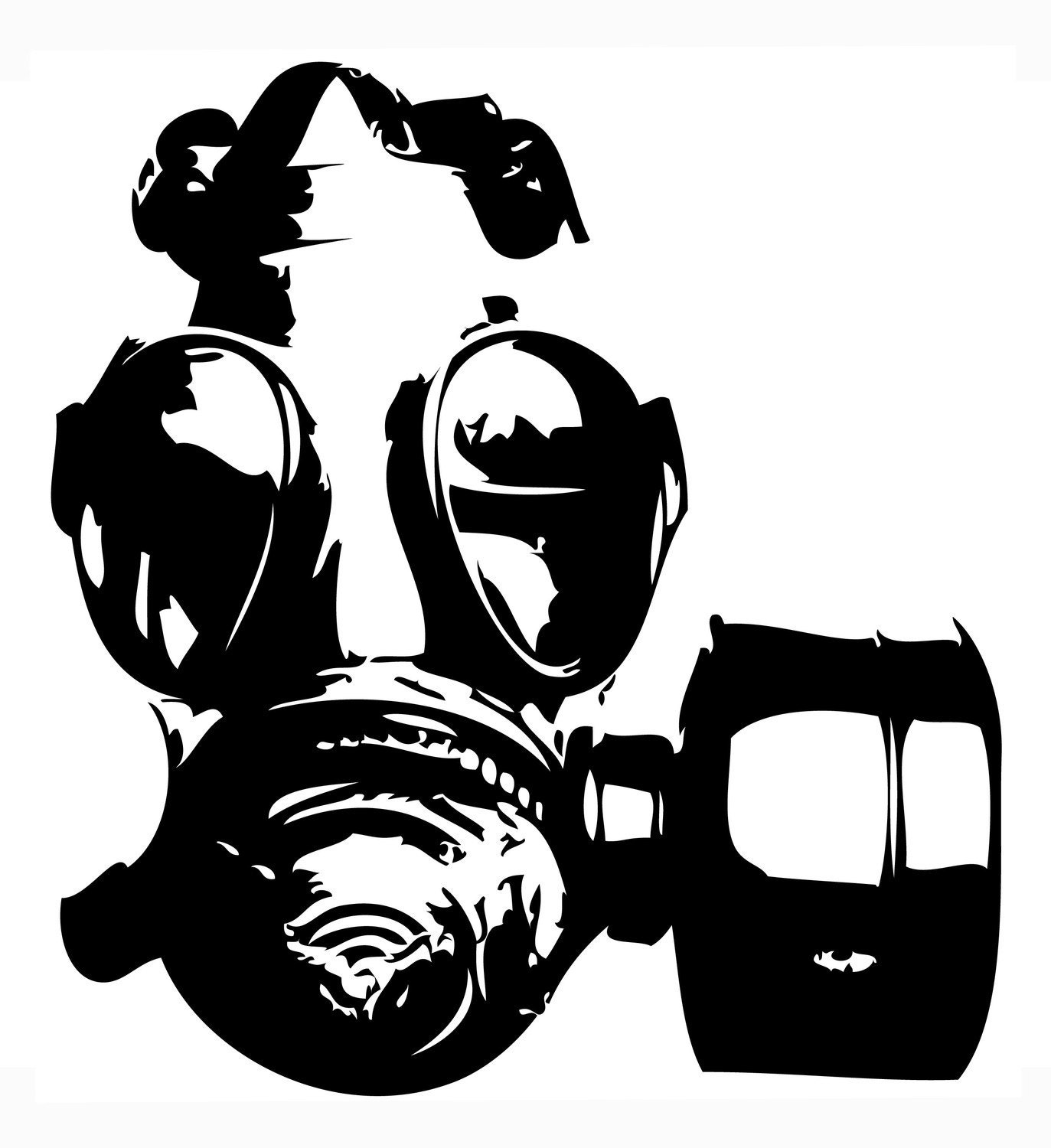 Gas Mask Decal