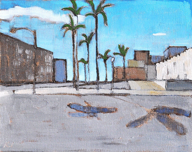 San Diego urban landscape painting
